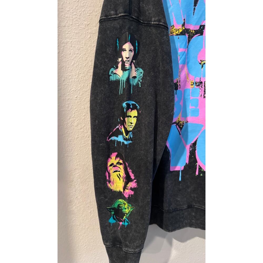 NWT Disney Star Wars Ashley Eckstein Sweatshirt Large May The Force Be With You - Picture 3 of 6